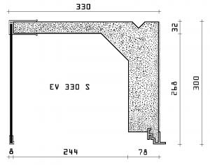 Produktabbildung: Rolladenkästen Typ EV 330 S