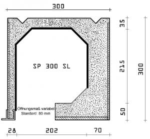 Produktabbildung: Rolladenkästen Typ SP 300 SL