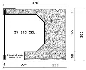 Produktabbildung: Rolladenkästen Typ SV 370 SKL